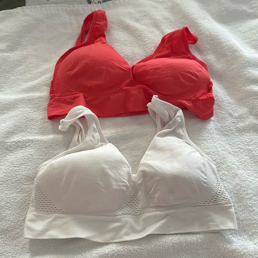 Two sports bras